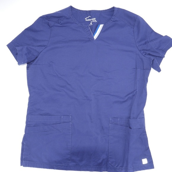 Lot of 3 BUTTERSOFT stretch scrub top Med - Picture 6 of 6